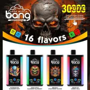 台灣現貨【Bang 30000口拋棄式電子煙】Type-C快充・高清顯示屏・長續航大容量新品上市